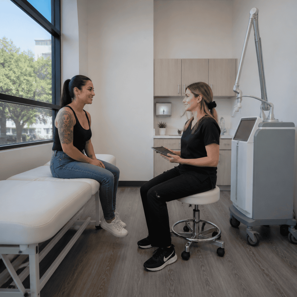 What laser specialists tell clients who arrive embarrassed by tattoos they can no longer hide